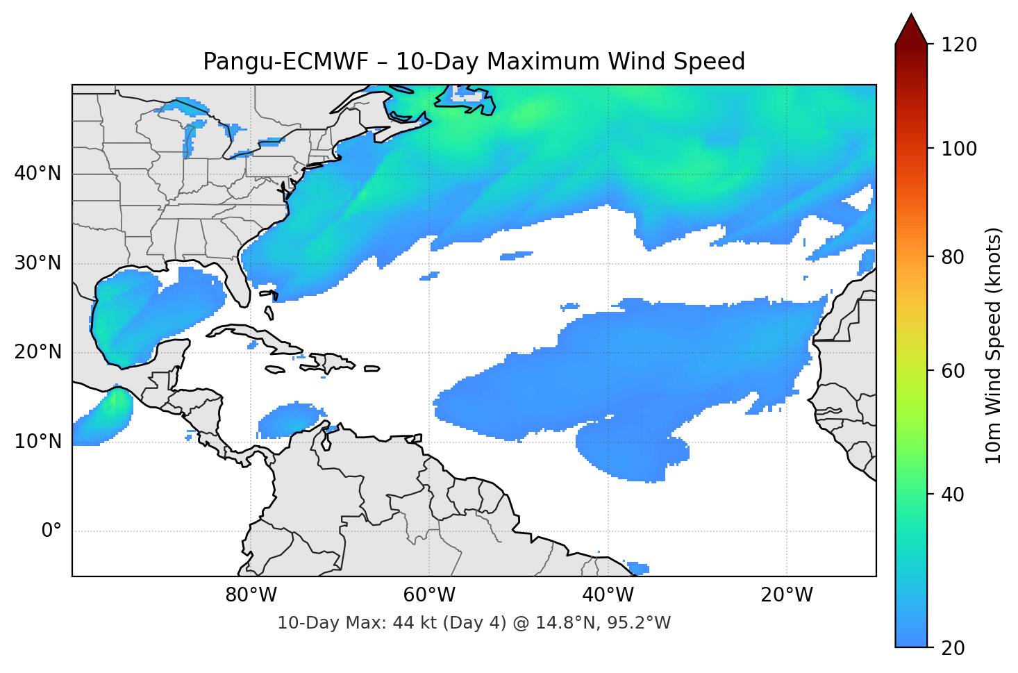 Pangu-ECMWF 10-Day Max