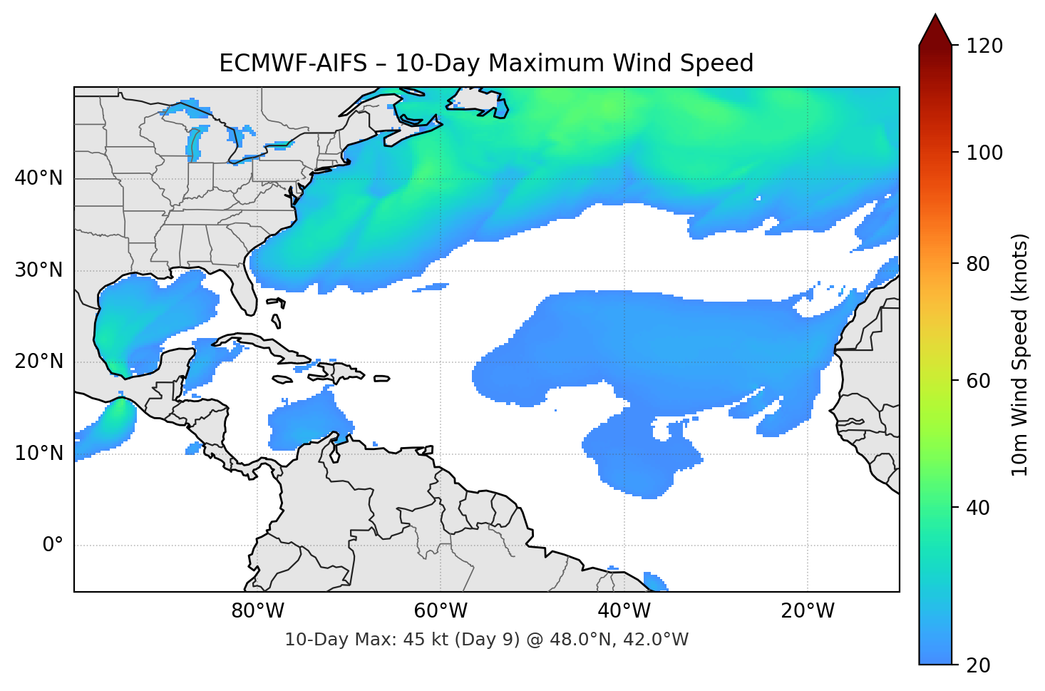 ECMWF-AIFS 10-Day Max