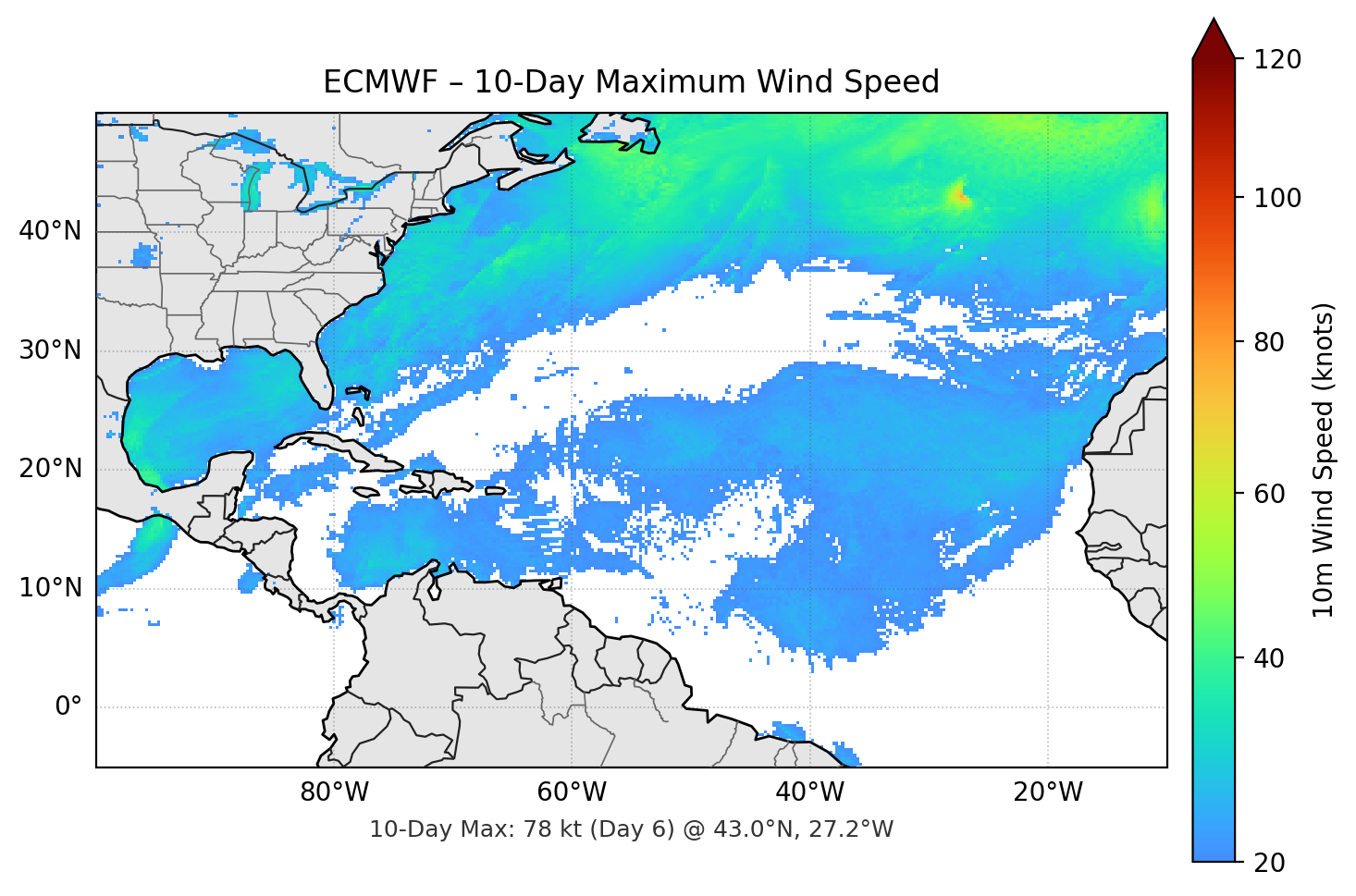 ECMWF 10-Day Max