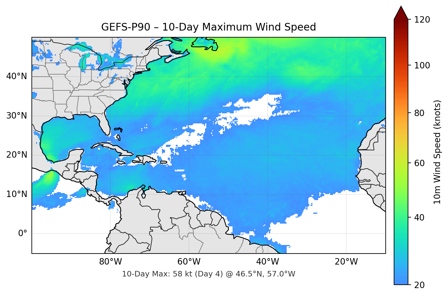 GEFS-P90 10-Day Max
