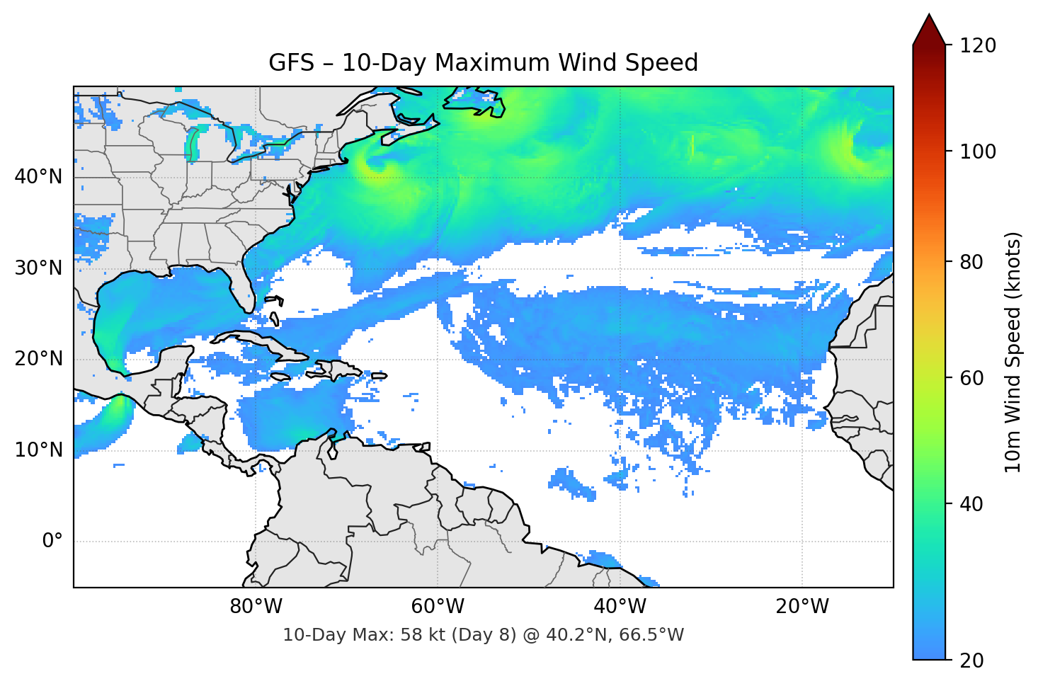 GFS 10-Day Max